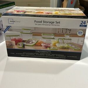 NEW 24 Piece Food Storage Set